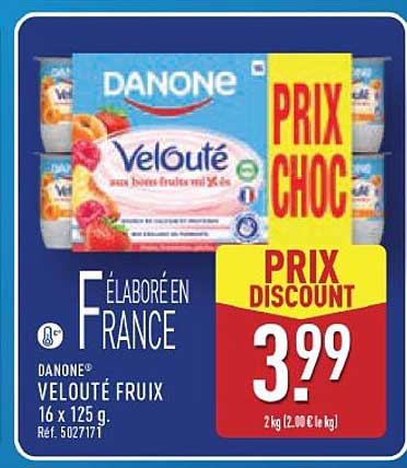 DANONE VELOUTÉ FRUIX 16 x 125 g. Réf. 5027171