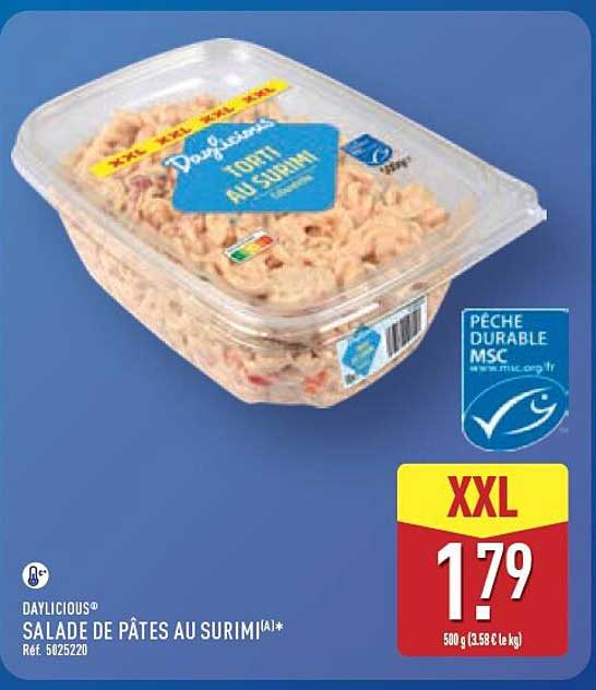 DAYLICIOUS® SALADE DE PÂTES AU SURIMI