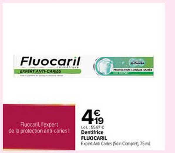 Dentifrice FLUOCARIL Expert Anti Caries (Soin Complet), 75 ml