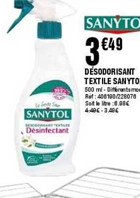 DÉSODORISANT TEXTILE SANYTOL