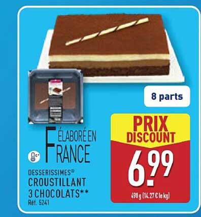 DESSERRISSIMES® CROUSTILLANT 3 CHOCOLATS**