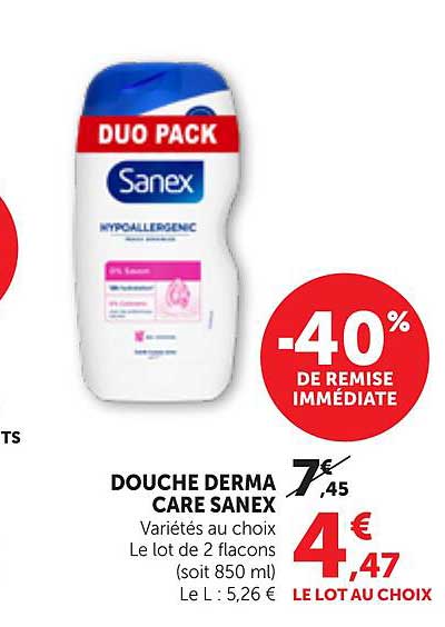 DOUCHE DERMA CARE SANEX