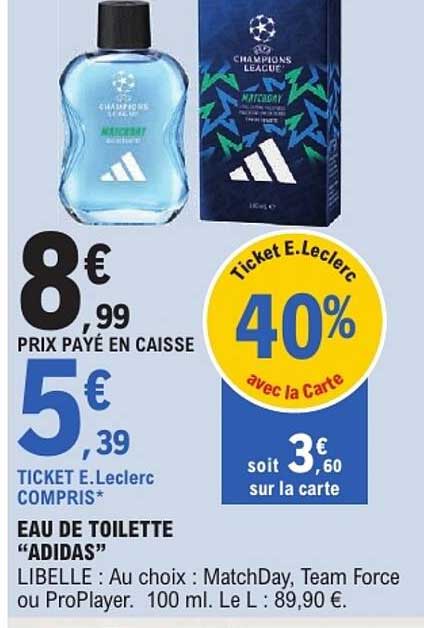 EAU DE TOILETTE “ADIDAS”
