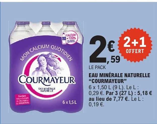 EAU MINÉRALE NATURELLE “COURMAYEUR”