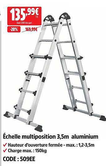 Échelle multiposition 3,5m aluminium