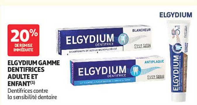 ELGYDIUM GAMME DENTIFRICES ADULTE ET ENFANT(1)