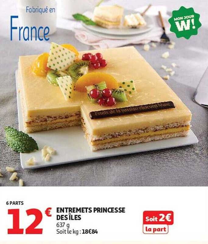 ENTREMETS PRINCESSE DES ÎLES
