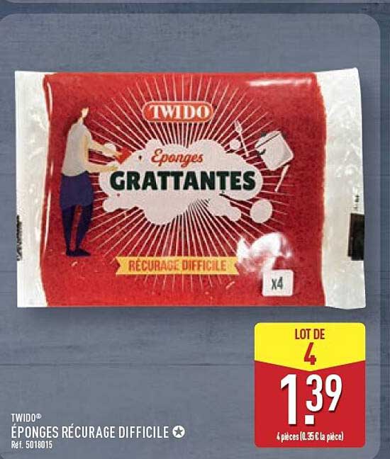 ÉPONGES RÉCURAGE DIFFICILE