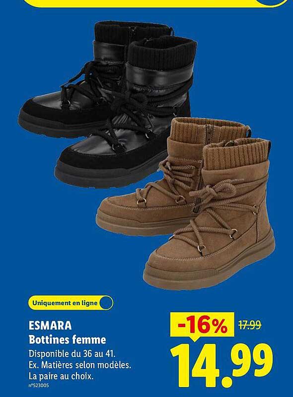 ESMARA Bottines femme