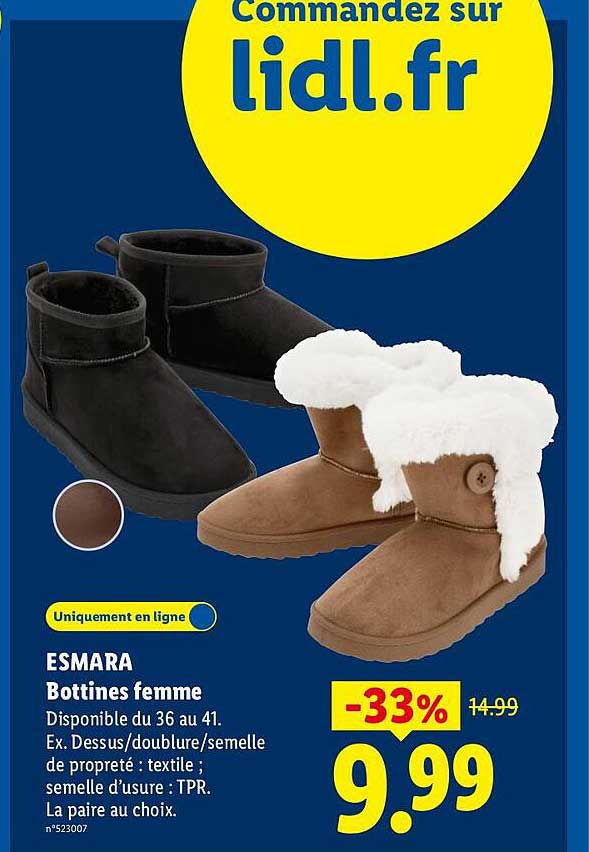ESMARA Bottines femme