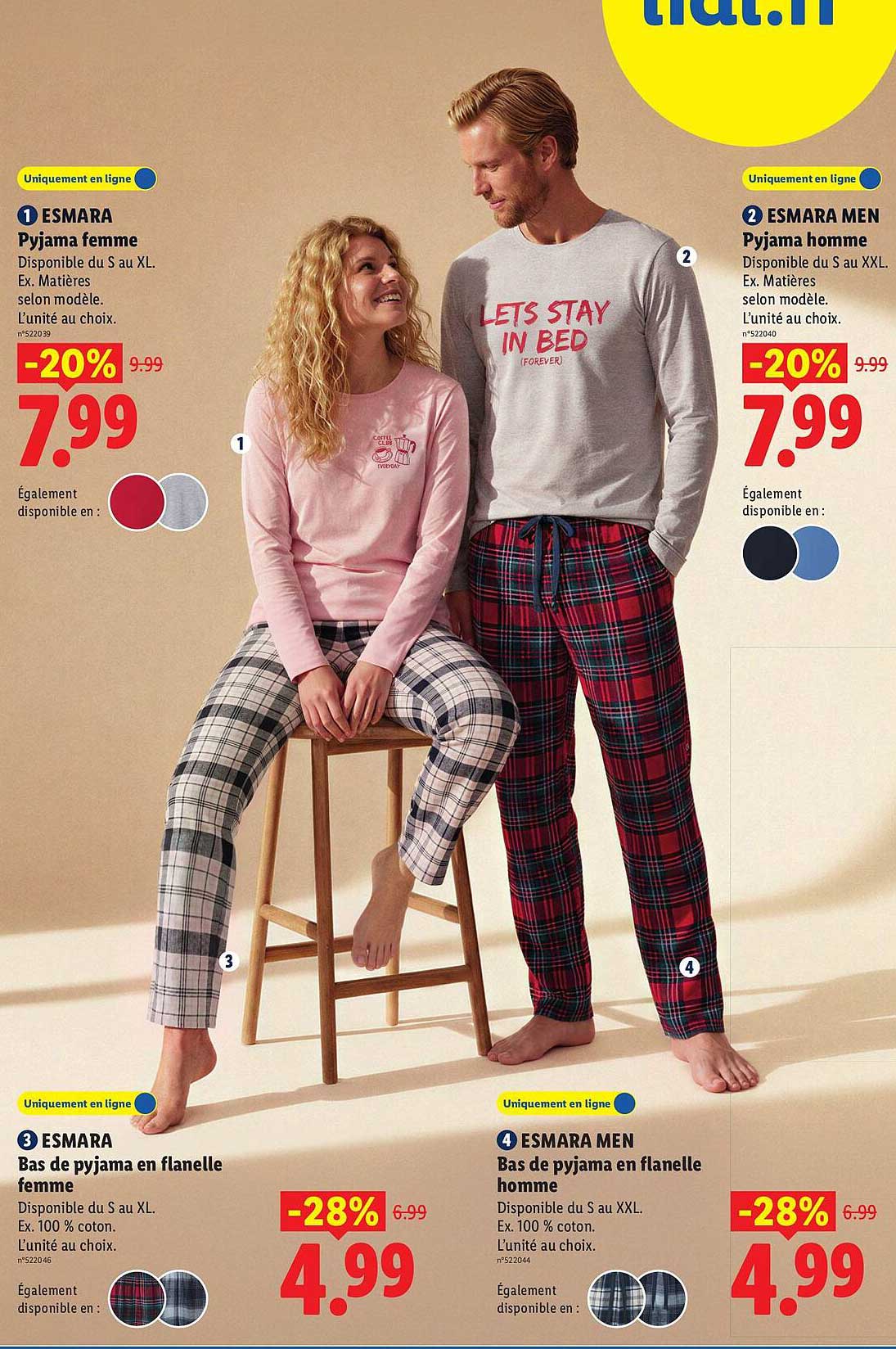 ESMARA Pyjama femme