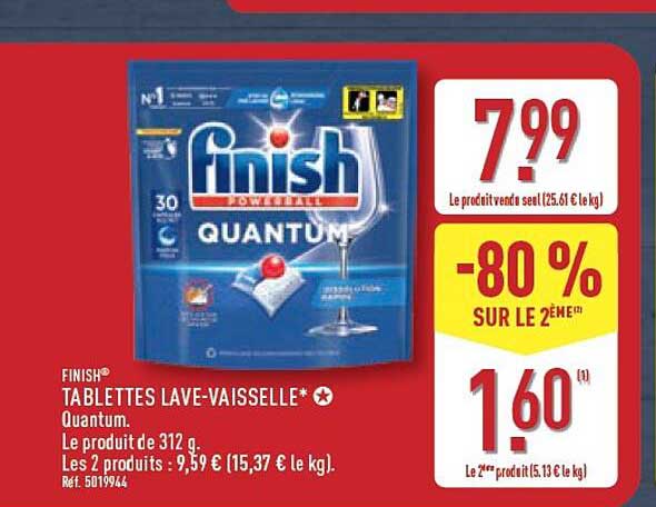 FINISH TABLETTES LAVE-VAISSELLE Quantum