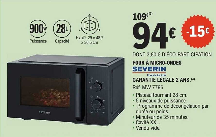 FOUR À MICRO-ONDES SEVERIN