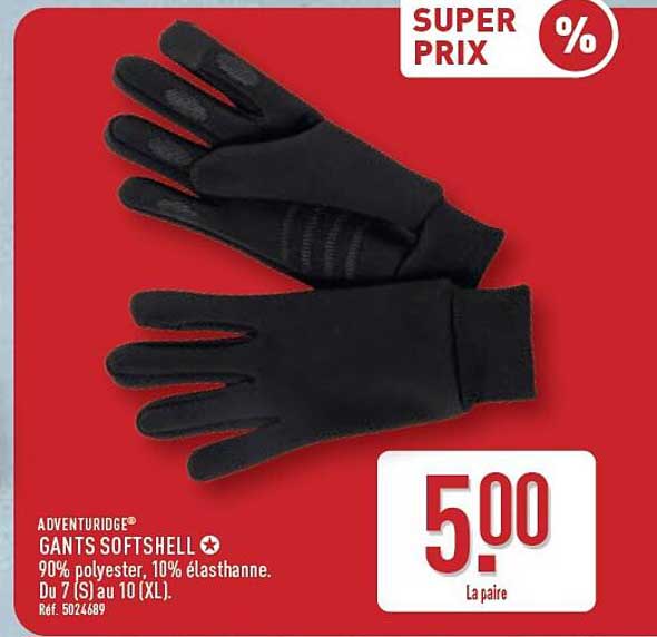 GANTS SOFTSHELL