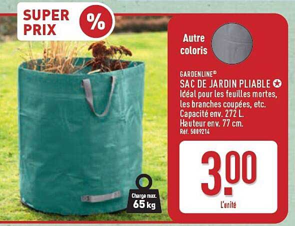 GARDENLINE® SAC DE JARDIN PLIABLE