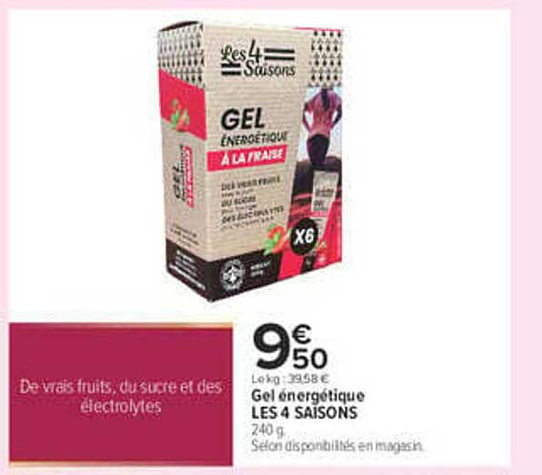 Gel énergétique LES 4 SAISONS