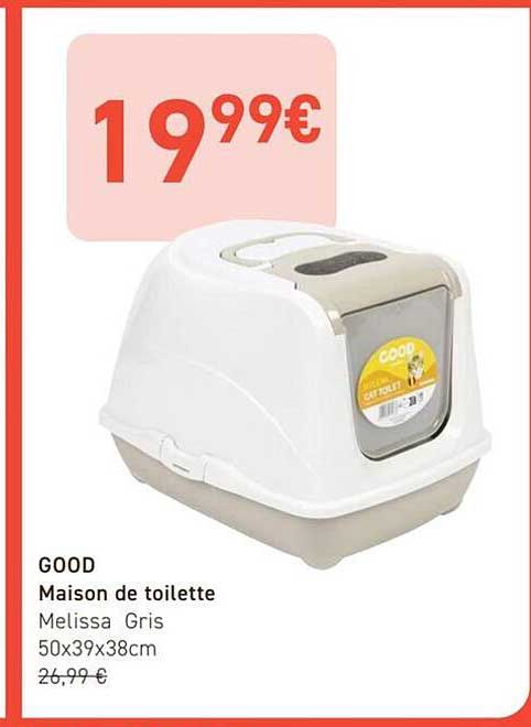 GOOD Maison de toilette Melissa Gris 50x39x38cm
