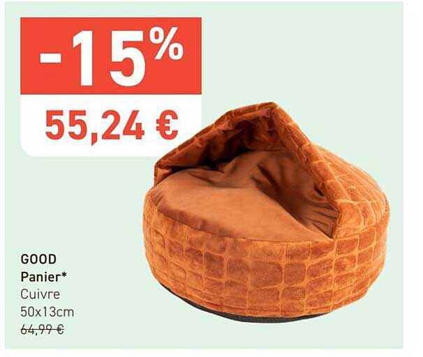 GOOD Panier* Cuivre 50x13cm