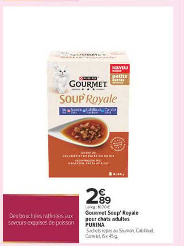 Gourmet Soup' Royale pour chats adultes PURINA