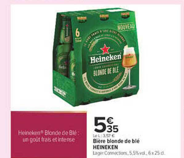 Heineken Blonde de Blé, un goût frais et intense