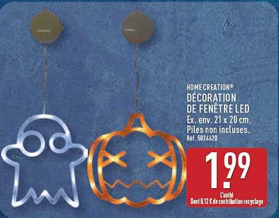 HOME CREATION® DÉCORATION DE FENÊTRE LED