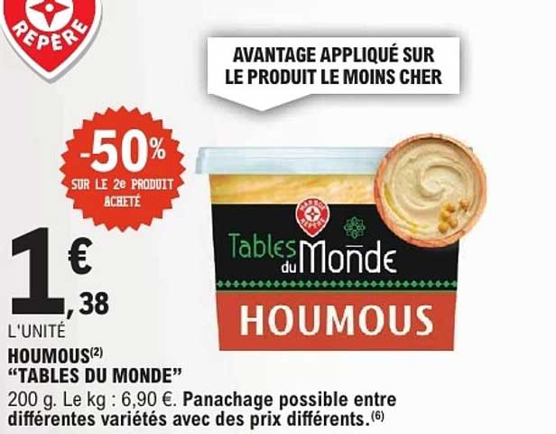 HOUMOUS “TABLES DU MONDE”