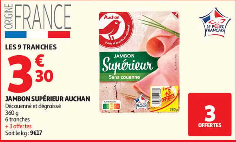 JAMBON SUPÉRIEUR AUCHAN