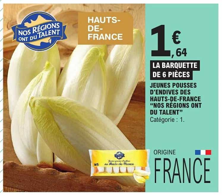 JEUNES POUSSES D'ENDIVES DES HAUTS-DE-FRANCE “NOS RÉGIONS ONT DU TALENT”