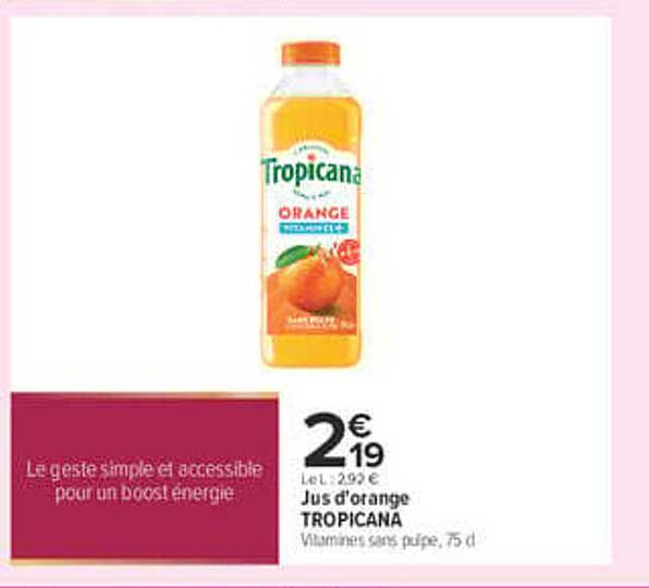 Jus d'orange TROPICANA