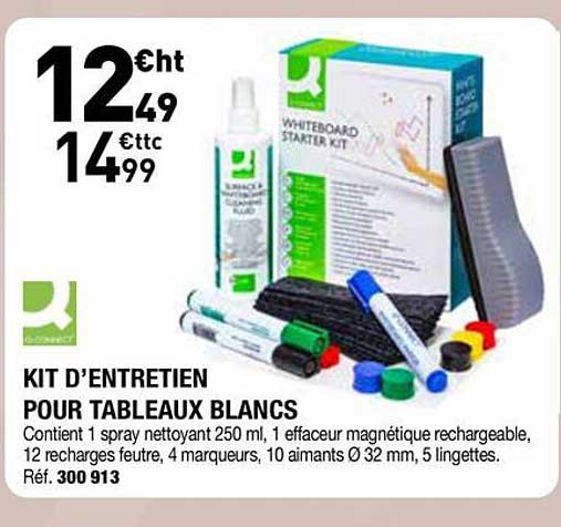KIT D’ENTRETIEN POUR TABLEAUX BLANCS
