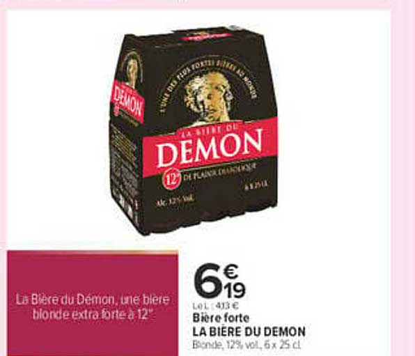 La Bière du Démon, une bière blonde extra-forte à 12°