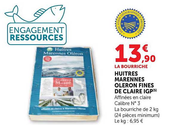 LA BOURRICHE HUITRES MARENNES OLERON FINES DE CLAIRE IGP(5)