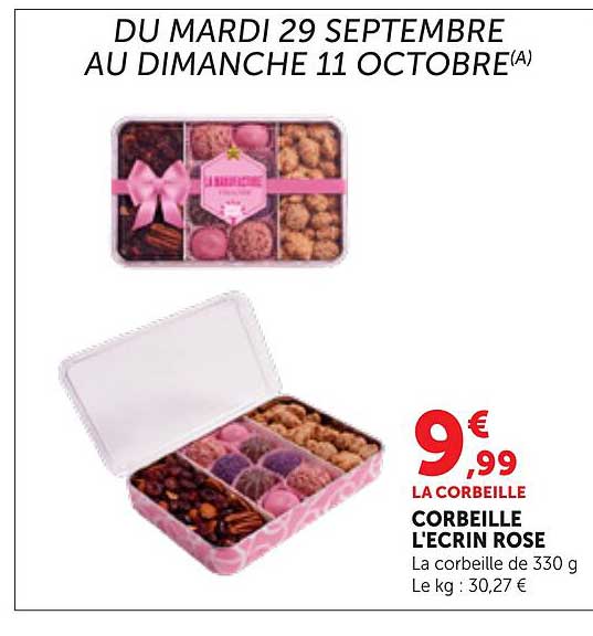 LA CORBEILLE L'ECRIN ROSE
