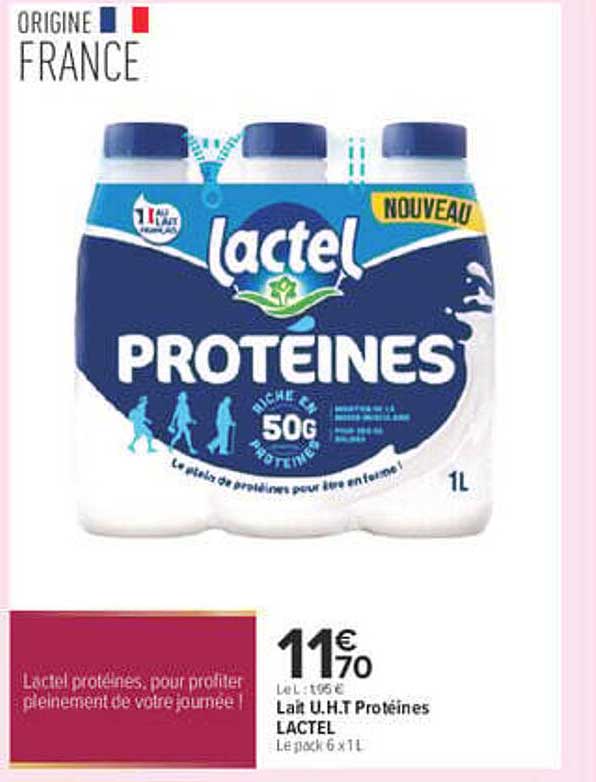 Lactel protéines, pour profiter pleinement de votre journée !