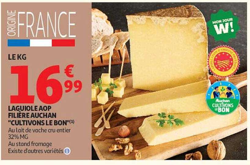 LAGUIOLE AOP FILIERE AUCHAN "CULTIVONS LE BON"