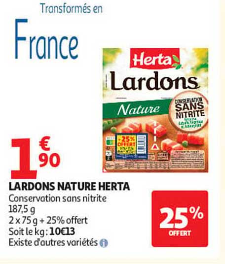 LARDONS NATURE HERTA