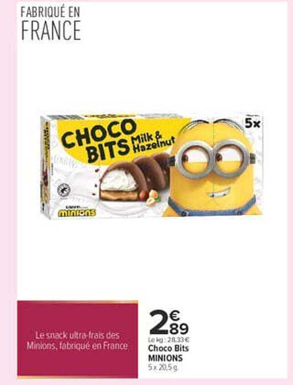 Le snack ultra-frais des Minions, fabriqué en France