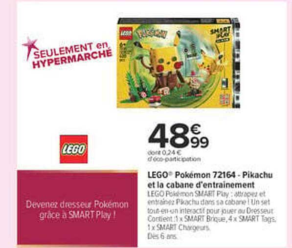 LEGO® Pokémon 72164 - Pikachu et la cabane d'entraînement