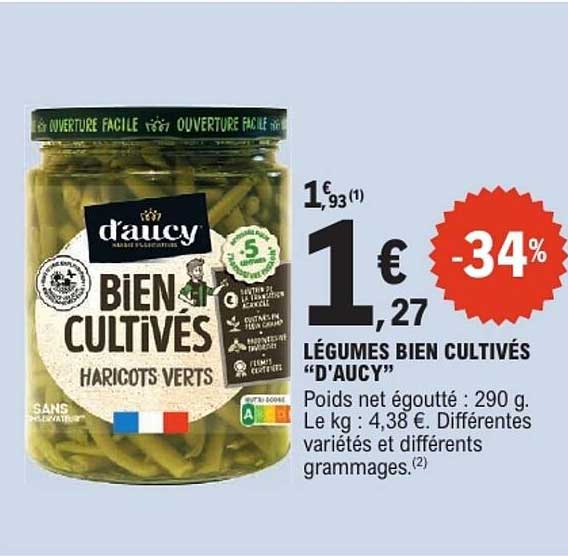 LÉGUMES BIEN CULTIVÉS D’AUCY