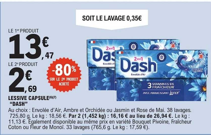 LESSIVE CAPSULE “DASH”