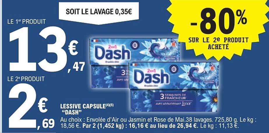 LESSIVE CAPSULE(4X5) “DASH”