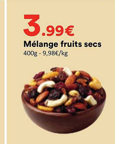 Mélange fruits secs