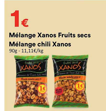 Mélange Xanos Fruits secs Mélange chili Xanos