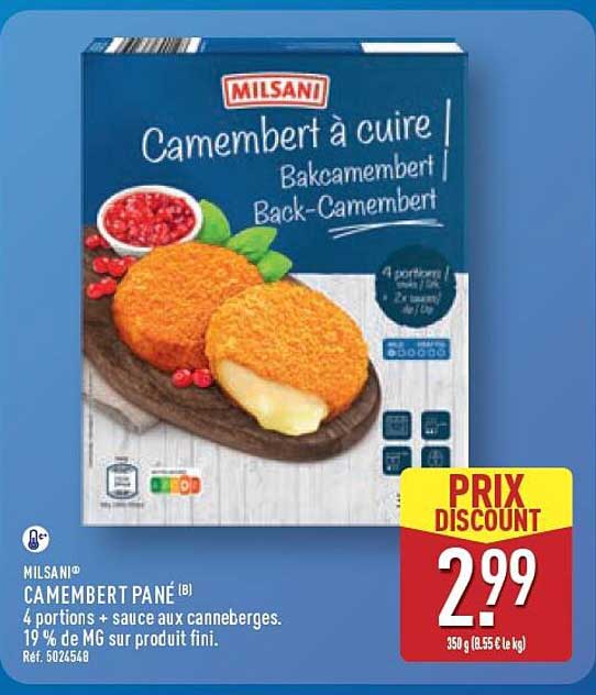 MILSANI Camembert pané
