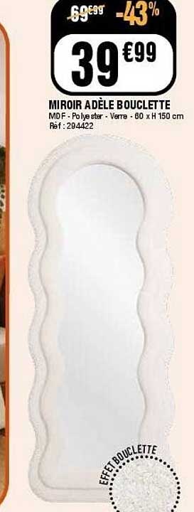 MIROIR ADÈLE BOUCLETTE