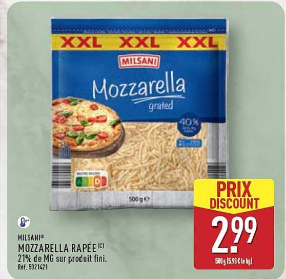 MOZZARELLA RÂPÉE (C)