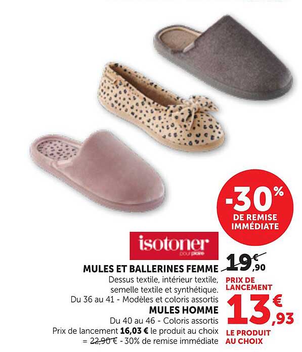 MULES ET BALLERINES FEMME