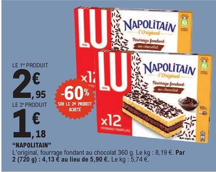 NAPOLITAIN L'original, fourrage fondant au chocolat 360 g