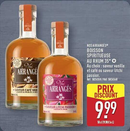 NOS ARRANGÉS® BOISSON SPIRITEUSE AU RHUM 35°