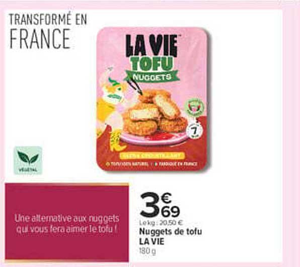 Nuggets de tofu LA VIE 180 g
